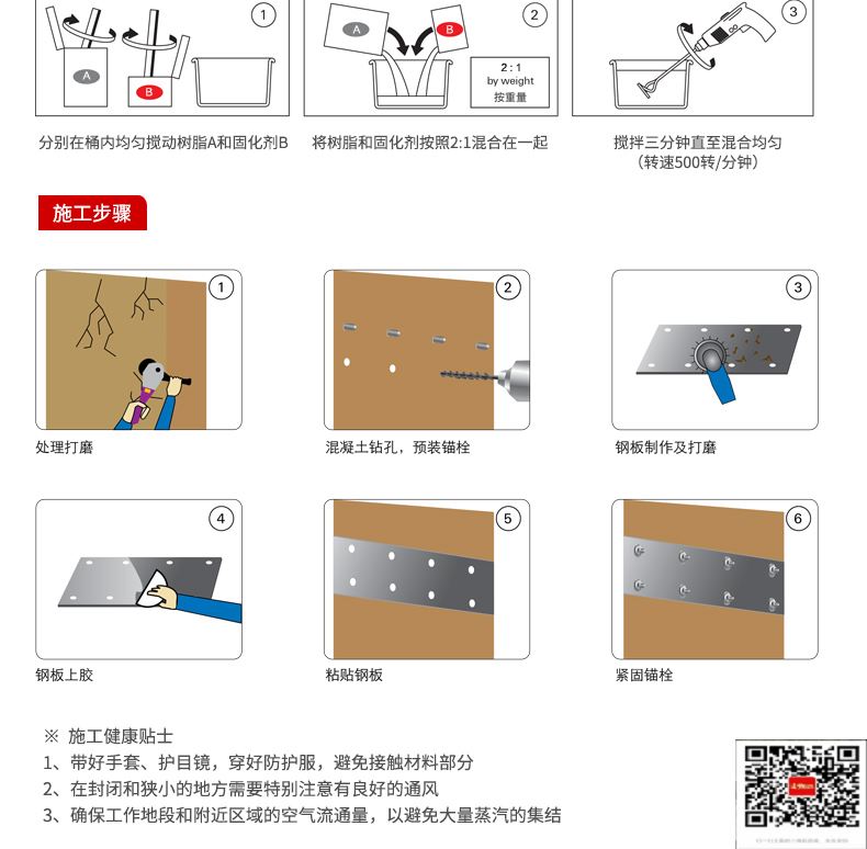 包钢安化粘钢加固施工过程